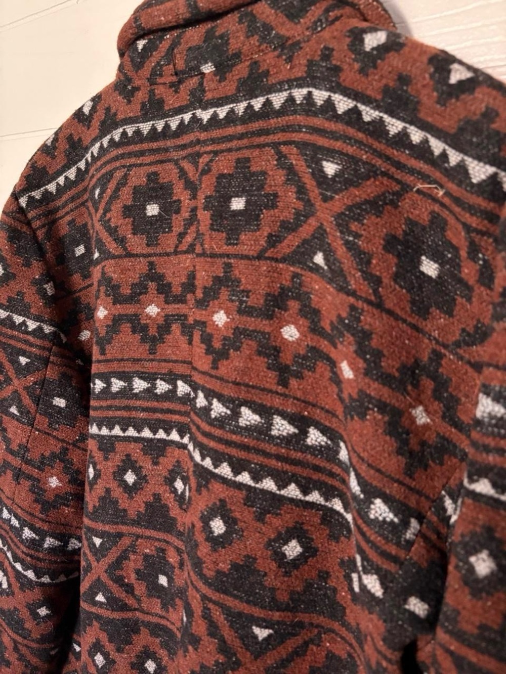 Brown Patterned Women's Jacket - Picture 3 of 5